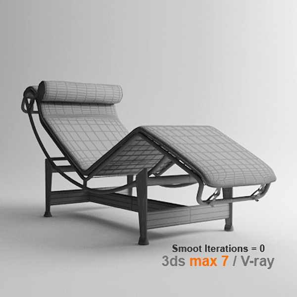 3d max design le corbusier - le corbusier lc4 by lajhar